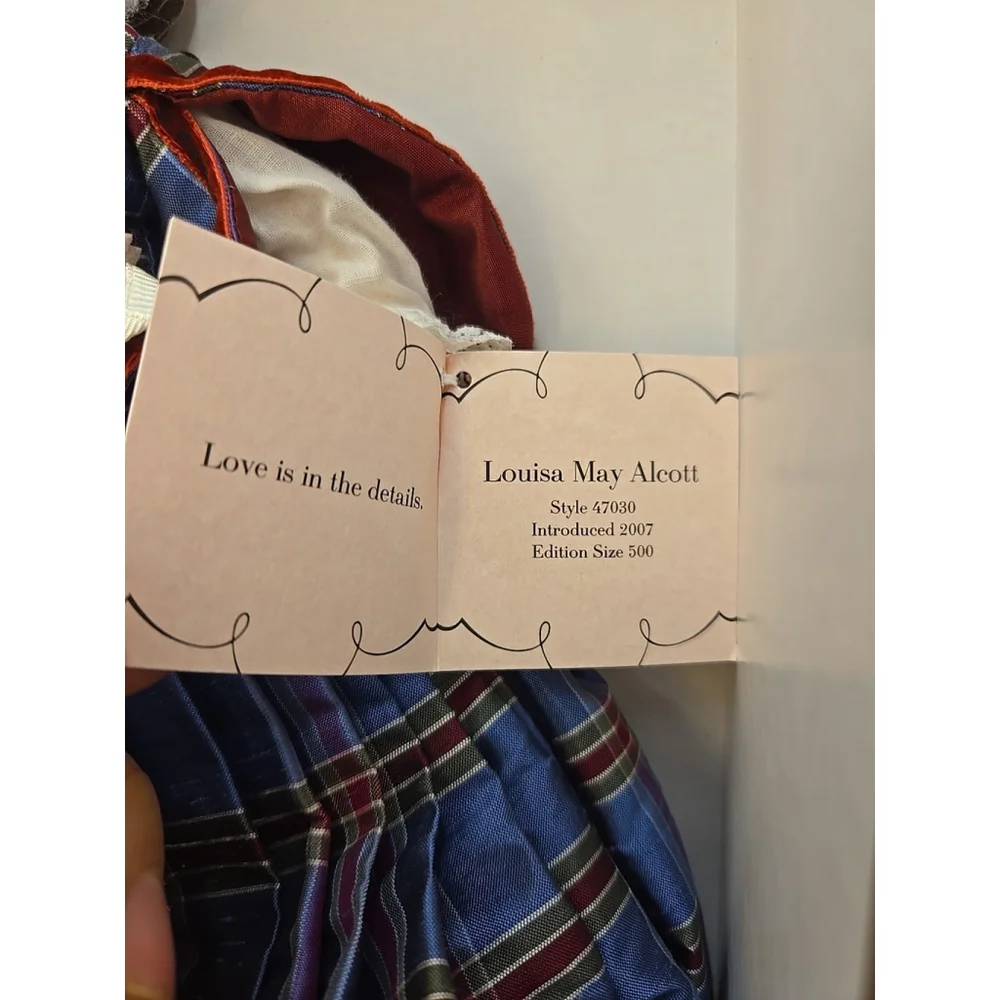 Rare LE Madame Alexander Louisa May Alcott 47030 8' Doll W/Box ,COA 439 Of‎ 500